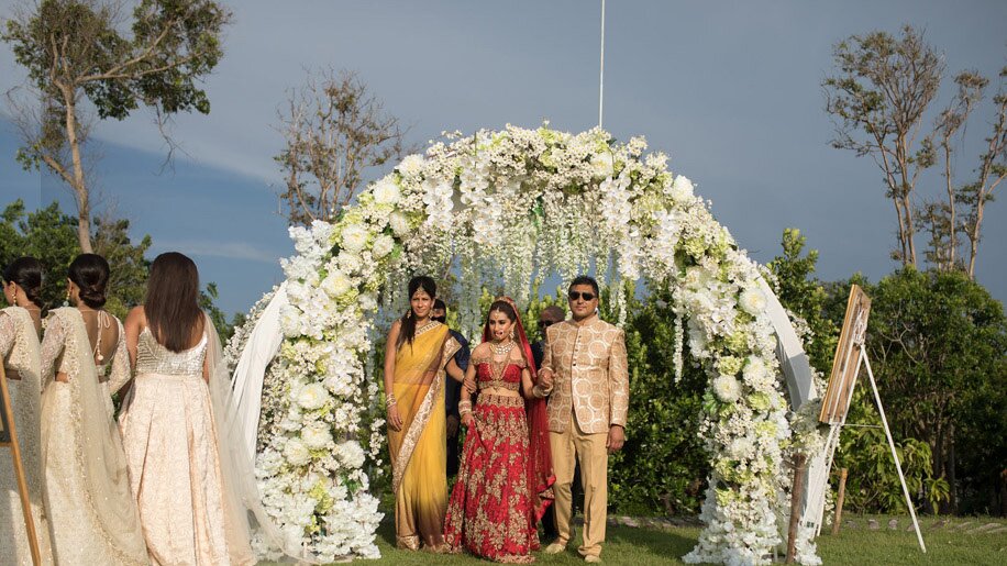 A Grand Indian Wedding Celebration with our rooftop wedding package in Rayong